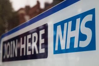 NHS join here sign