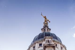 Lady Justice on the Old Bailey, London