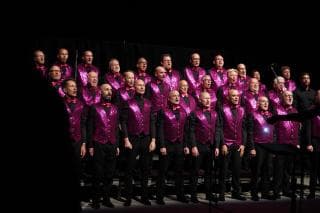 Brighton Gay Men’s Chorus singing at the ECP opening ceremony