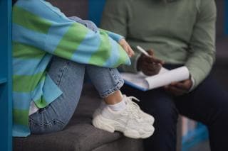 Child being assessed by a psychologist