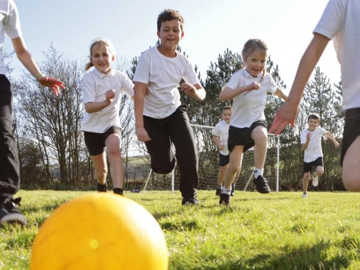 Children playing outside