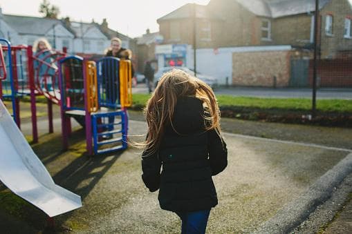 Girl in playground