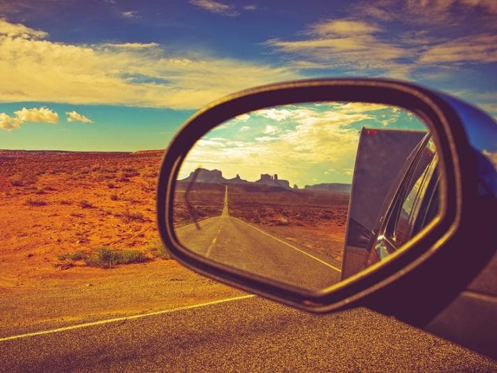 Looking in the rear-view mirror