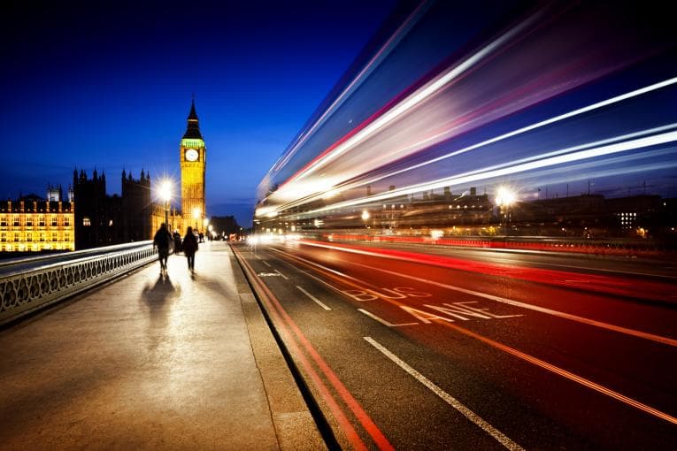 Westminster at night