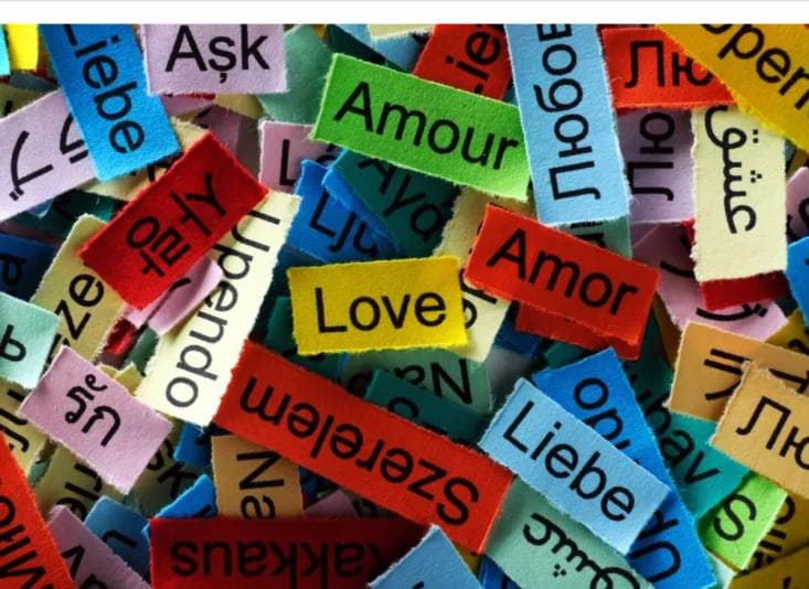 Different words for love in different languages