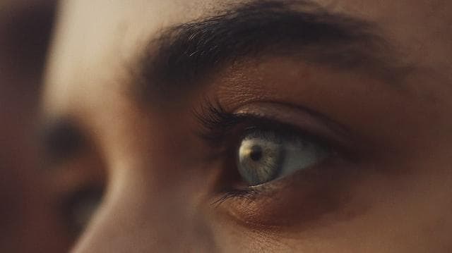 Close-up of person's eyes