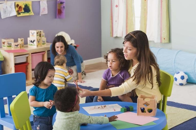 Young children at nursery