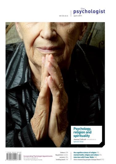 Psychologist front cover April 2011