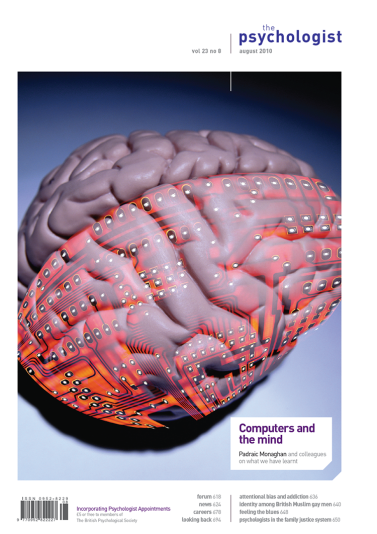 Psychologist front cover August 2010