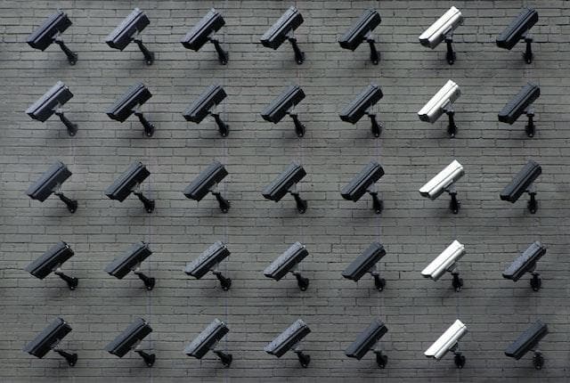 CCTV cameras on a wall