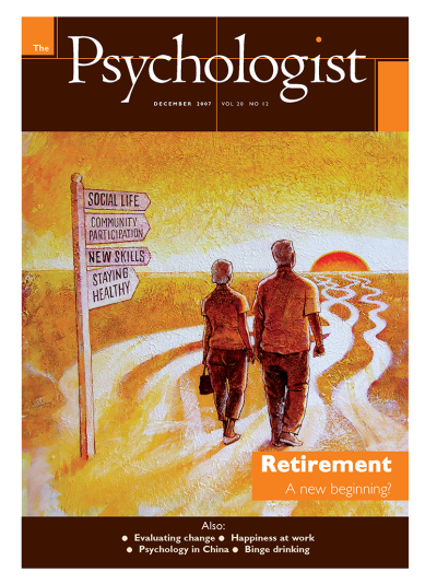 Psychologist front cover December 2007