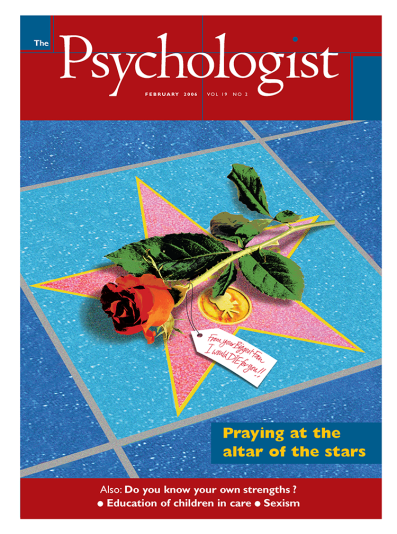 Psychologist front cover February 2006