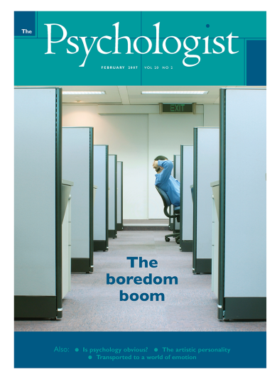 Psychologist front cover February 2007