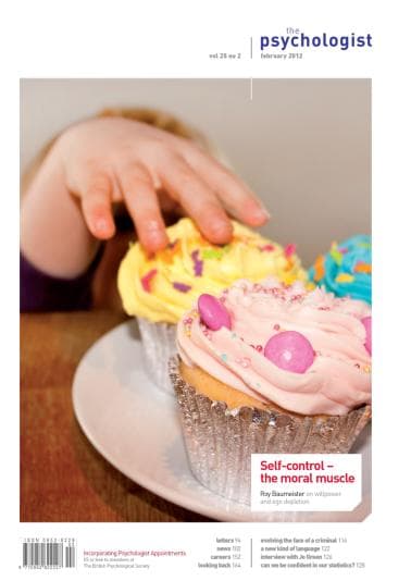 Psychologist front cover February 2012