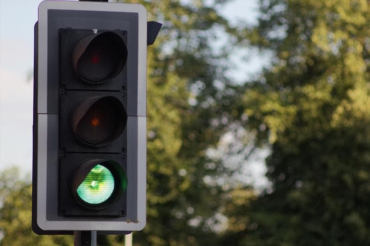 Green traffic light