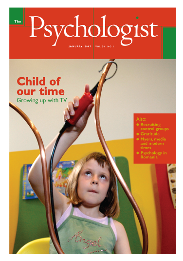 Psychologist front cover January 2007