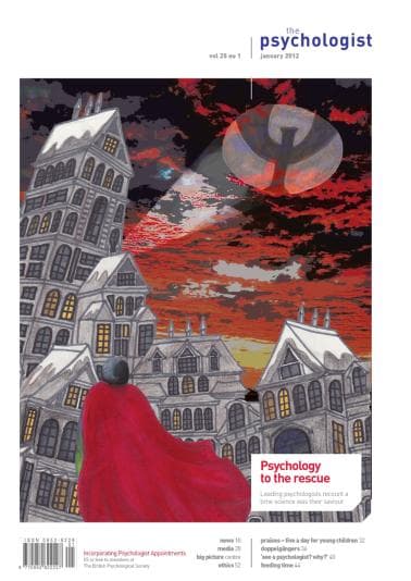 Psychologist front cover January 2012