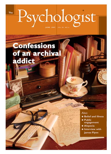 Psychologist front cover June 2007