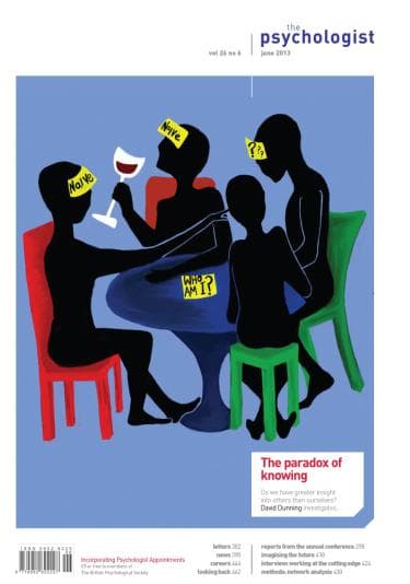 Psychologist front cover June 2013