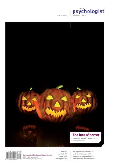 Psychologist front cover November 2011