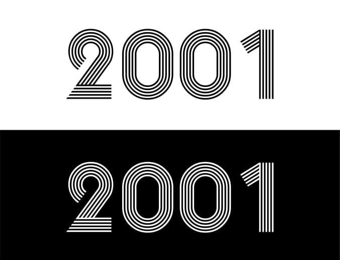 2001 year graphic