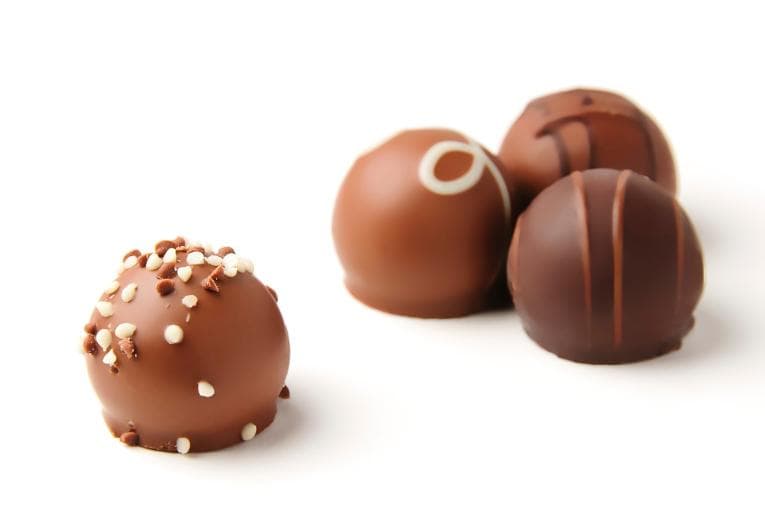 Balls of chocolate