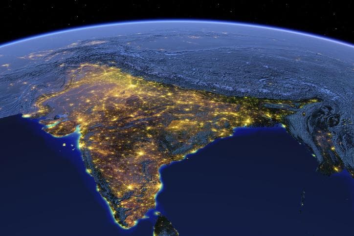 India from space