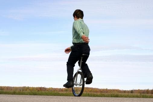 Person Riding a unicycle