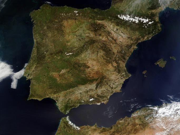 Spain from space