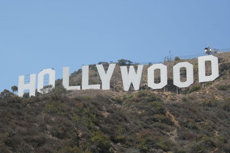 The Hollywood sign