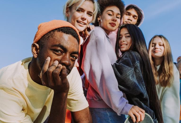 Diverse image of teens/young adults