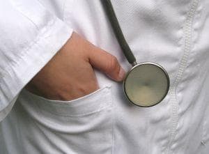 Doctor carrying a stethoscope 