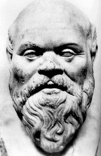 A mould of the philosopher Socrates