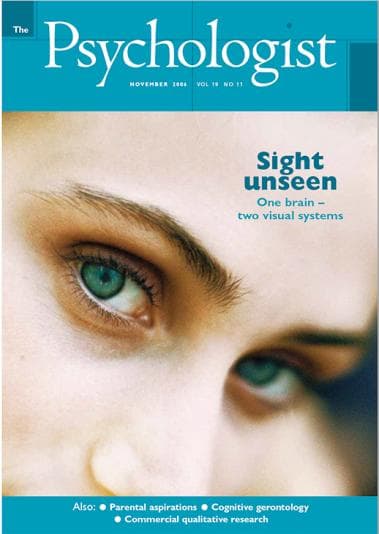 The Psychologist November 2006 cover