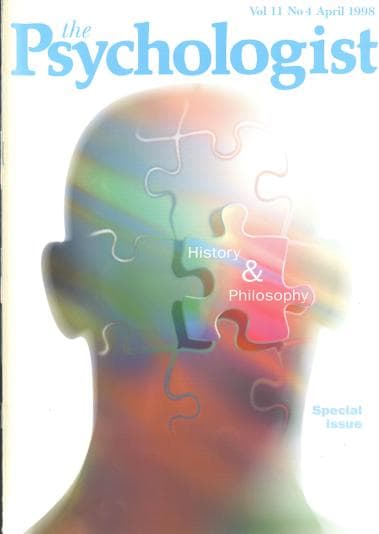 The Psychologist April 1998 cover