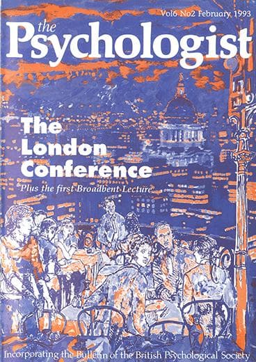 The Psychologist February 1993 cover