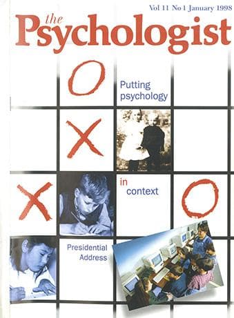 The Psychologist January 1998 cover