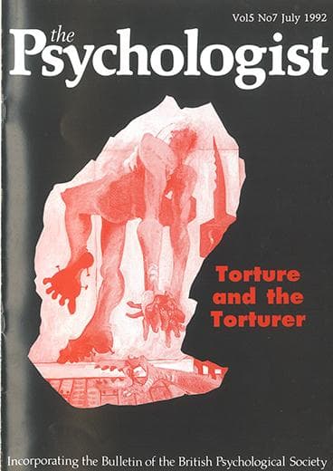 The Psychologist July 1992 cover