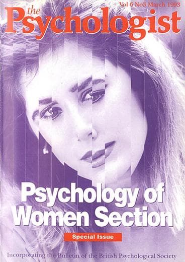 The Psychologist March 1993 cover