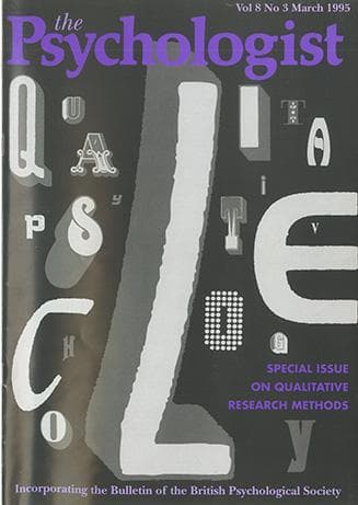 The Psychologist March 1995 cover