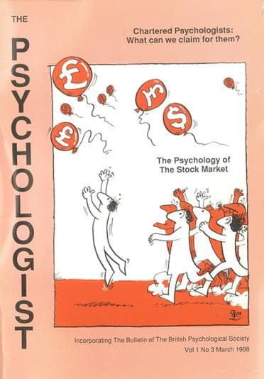 The Psychologist March 1988 cover