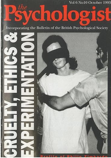 The Psychologist October 1993 cover