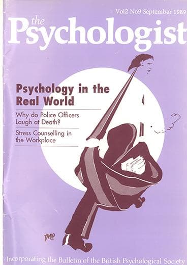 The Psychologist September 1989 cover