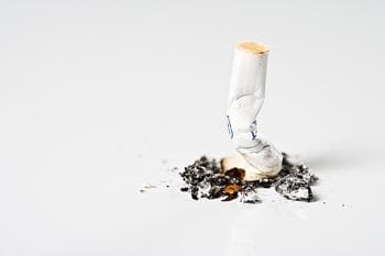 Crushed cigarette