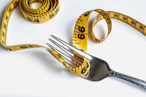 tape measure and fork