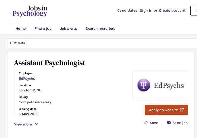 Featured job ed psychs ltd