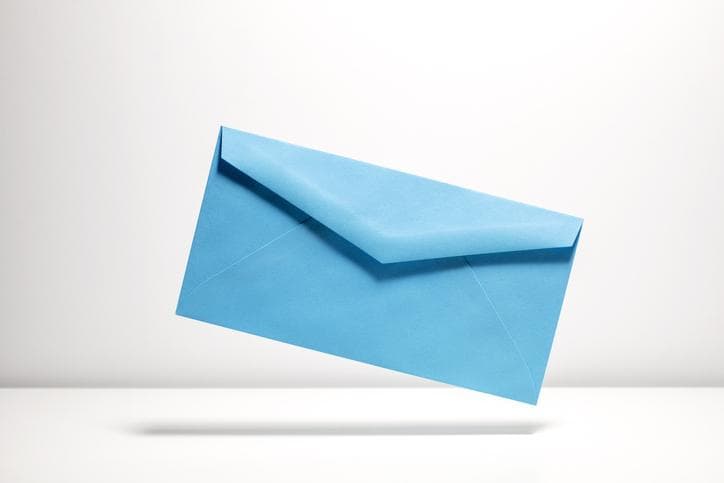 Blue envelope