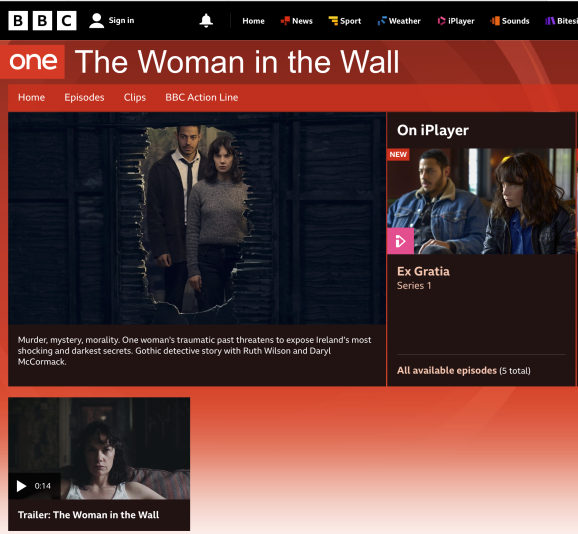 The Woman in the Wall BBC One