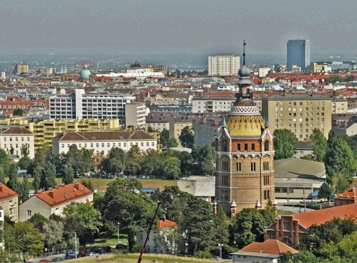 The district of Favoriten, the largest in Vienna