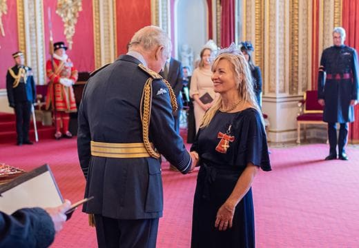 Dr Sarah Knight receives her OBE